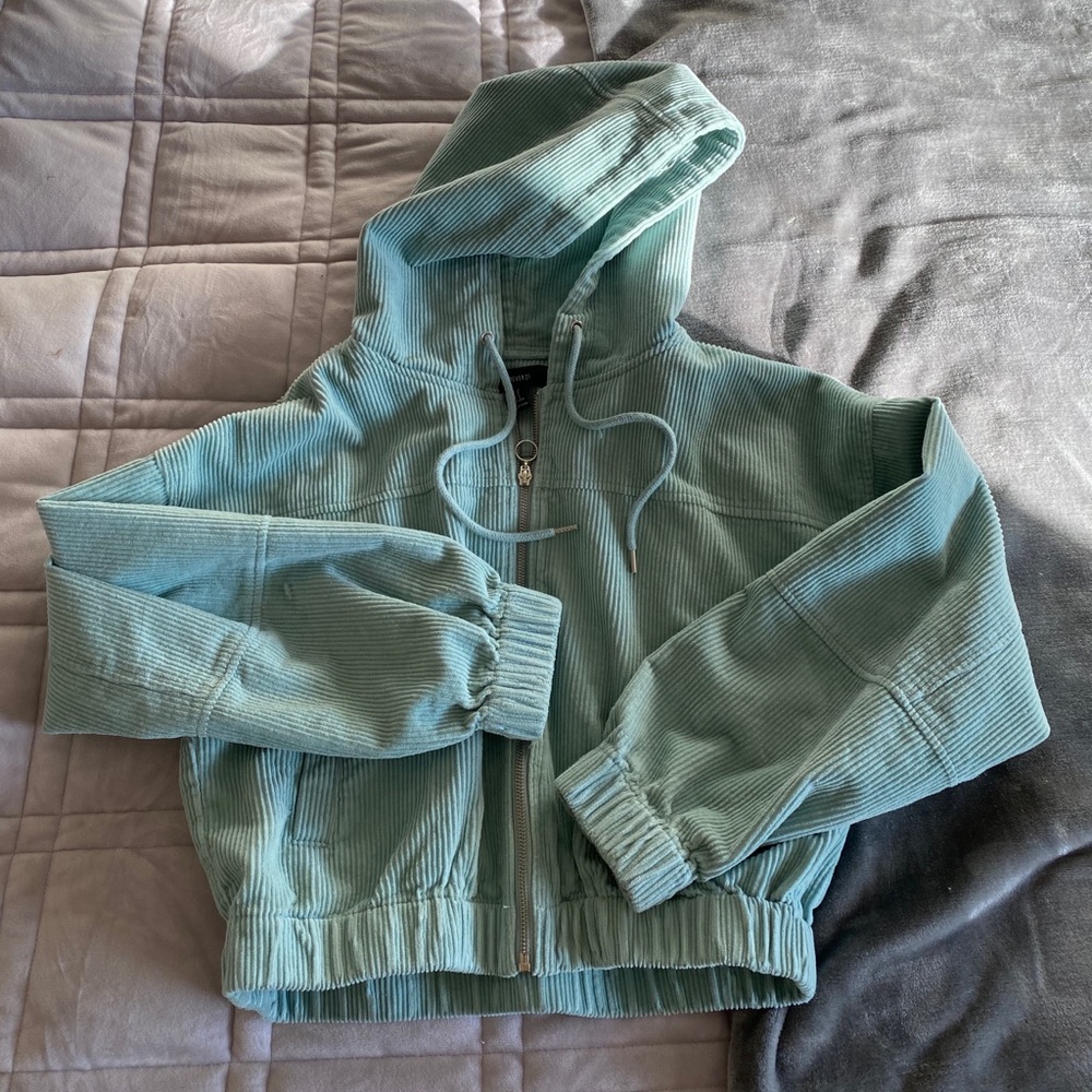 teal corduroy jacket